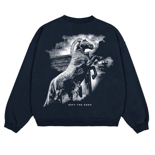 TROJAN HORSE (GODS) - MIDWEIGHT CREWNECK SWEATSHIRT